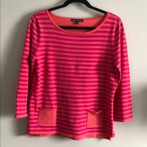 Cable & Gauge Stripe Sweater Size M